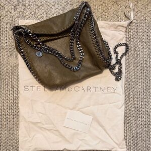 Stella McCartney fabella Khaki Chain Shoulder Bag NWT